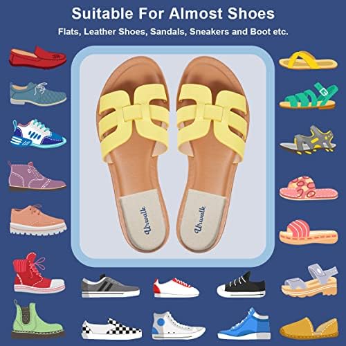 Plantillas Correctivas Urwalk de 3 Capas para Supinación y Pronación - Cuñas Adhesivas de Gel para Alivio de Dolor de Rodillas, 6 Piezas (Beige) - imagen 6