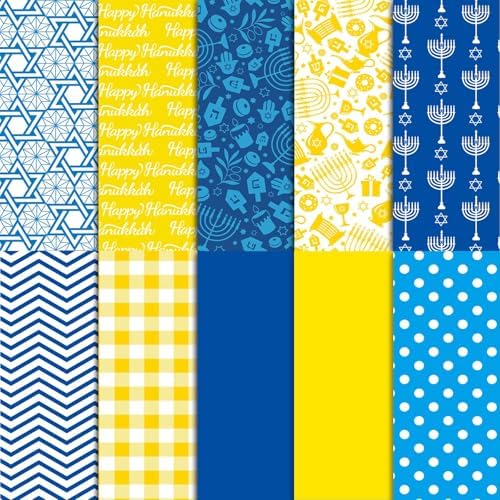 Papel de Regalo Patriótico SANNIX de 100 Hojas para el 4 de Julio en Rojo, Blanco y Azul, 19.7x13.8 Pulgadas, Decoración para Fiestas y Manualidades - imagen 8