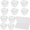 Juego de 10 Filtros de Pantalla de Vidrio Transparente con 9 Agujeros en Panal y Caja de Almacenamiento, Accesorios para Hombres, Regalos para - imagen 1