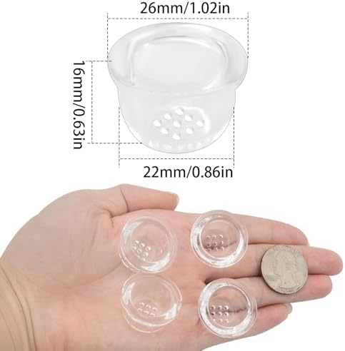 Juego de 10 Filtros de Pantalla de Vidrio Transparente con 9 Agujeros en Panal y Caja de Almacenamiento, Accesorios para Hombres, Regalos para - imagen 3