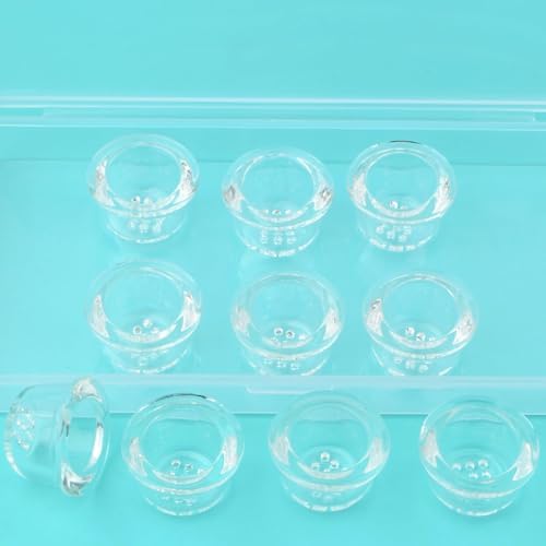 Juego de 10 Filtros de Pantalla de Vidrio Transparente con 9 Agujeros en Panal y Caja de Almacenamiento, Accesorios para Hombres, Regalos para - imagen 4