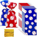 Outus 100 Piezas de Bolsas de Regalo de Beisbol en Celofán con Cierres Dorados, Bolsas Transparentes para Snacks, Dulces y Galletas, Favor de Fiesta - imagen 1