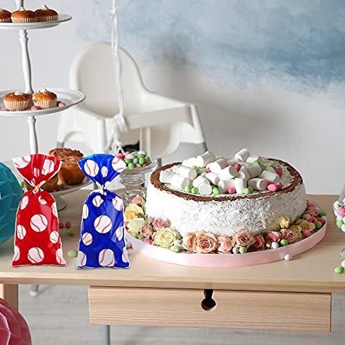 Outus 100 Piezas de Bolsas de Regalo de Beisbol en Celofán con Cierres Dorados, Bolsas Transparentes para Snacks, Dulces y Galletas, Favor de Fiesta - imagen 6