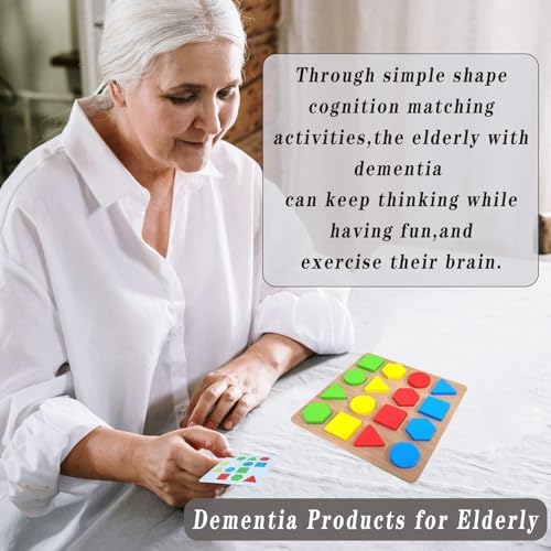 Juegos de Memoria TieGokii para Personas Mayores, Regalos para Demencia y Alzheimer, Actividades Cognitivas Geométricas - imagen 3