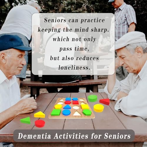 Juegos de Memoria TieGokii para Personas Mayores, Regalos para Demencia y Alzheimer, Actividades Cognitivas Geométricas - imagen 6