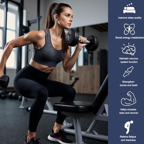 Complejo de Magnesio 700mg, Suplemento Vegano 12 en 1 con Glicinato, Citrato, Malato, Óxido, Taurato y Orotato, Alta Absorción para Sueño, Músculos, - imagen 3
