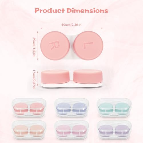 Set de 6 Estuches para Lentes de Contacto con Solución Ideal para Viajes, Almacenamiento de Múltiples Pares y Lentes de Color para Uso Diario - imagen 2