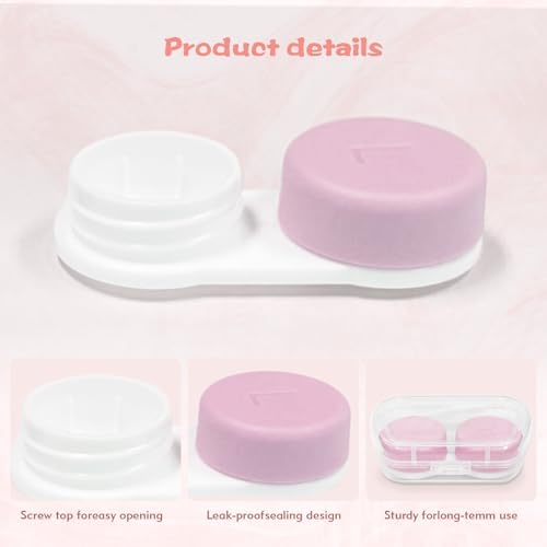 Set de 6 Estuches para Lentes de Contacto con Solución Ideal para Viajes, Almacenamiento de Múltiples Pares y Lentes de Color para Uso Diario - imagen 4