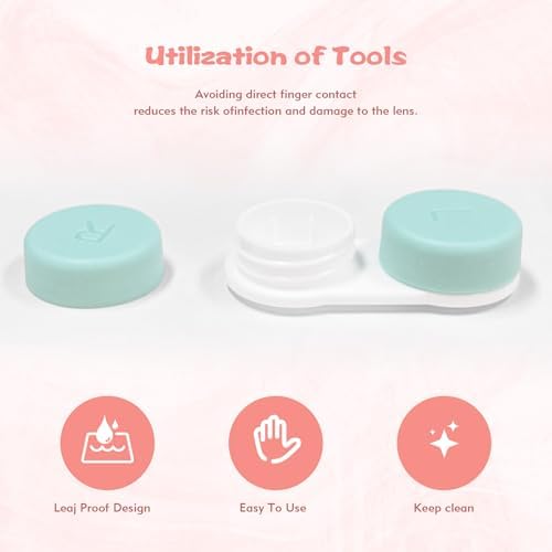 Set de 6 Estuches para Lentes de Contacto con Solución Ideal para Viajes, Almacenamiento de Múltiples Pares y Lentes de Color para Uso Diario - imagen 6