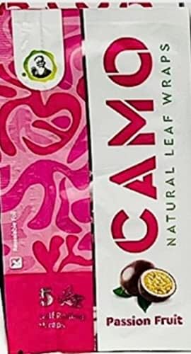 Afghan Natural Leaf Camo Wraps Sabor Maracuyá 6 Paquetes - 30 Hojas con Sticker Oficial de Camo Cones - imagen 1