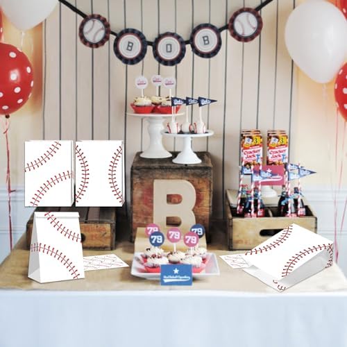 Bolsas de Regalo de Béisbol BQN 12 Piezas - Bolsas de Dulces para Fiesta de Béisbol, Sorpresas para Niños y Niñas, Decoración de Fiesta - imagen 2