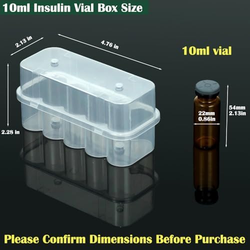 Juego de Soporte para Refrigerador con 20 Compartimentos para Viales de Insulina y Péptidos, Organizador de Botellas de 10 mL y Viales de 3 mL, - imagen 4