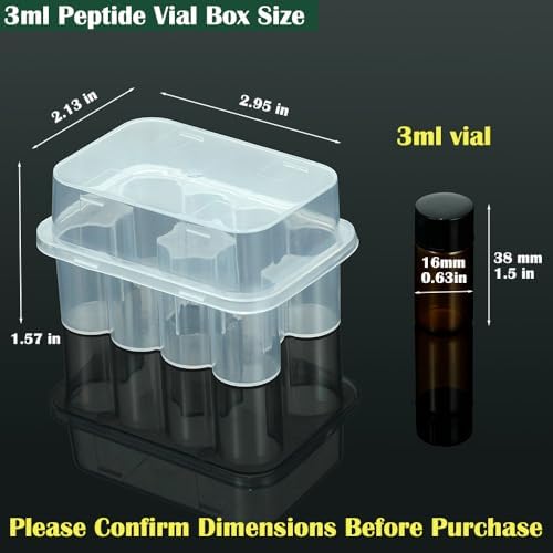 Juego de Soporte para Refrigerador con 20 Compartimentos para Viales de Insulina y Péptidos, Organizador de Botellas de 10 mL y Viales de 3 mL, - imagen 5