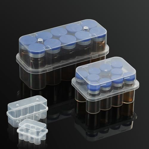 Juego de Soporte para Refrigerador con 20 Compartimentos para Viales de Insulina y Péptidos, Organizador de Botellas de 10 mL y Viales de 3 mL, - imagen 8