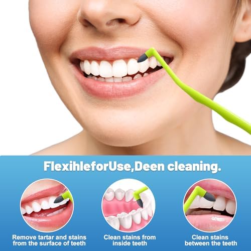 Juego de 10 Cepillos Removedores de Placa Dental Ceonam, Diseño Ergonómico, Kit de Limpieza Multicolor para Cuidado Oral - imagen 4