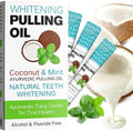 Aceite de Coco SDJUFEI para Enjuague Bucal, 20 Sachets de Aceite para Jalar, Tamaño de Viaje, con Coco y Menta, Natural y Efectivo para Dientes - imagen 1