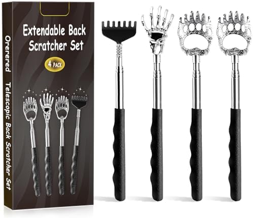 Juego de 4 Rascadores de Espalda Extendibles para Hombres y Mujeres, Regalos para el Día de San Valentín y Cumpleaños, Herramienta Masajeadora para - imagen 1