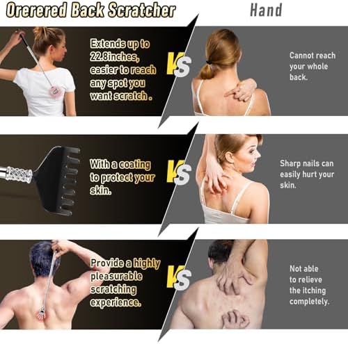 Juego de 4 Rascadores de Espalda Extendibles para Hombres y Mujeres, Regalos para el Día de San Valentín y Cumpleaños, Herramienta Masajeadora para - imagen 7