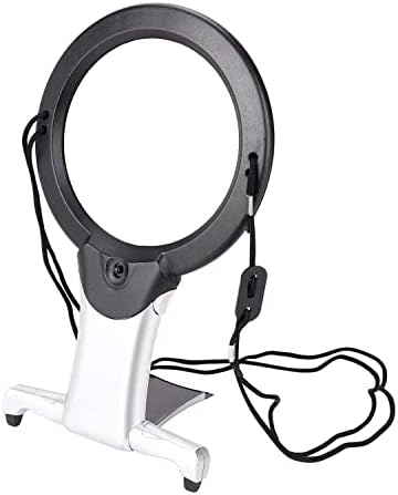 Lupa de Mano ARSUK con Luz, Lente 2X y Aumento 6X, Lupa LED Colgante para Personas Mayores, Costura, Lectura y Manualidades - imagen 1
