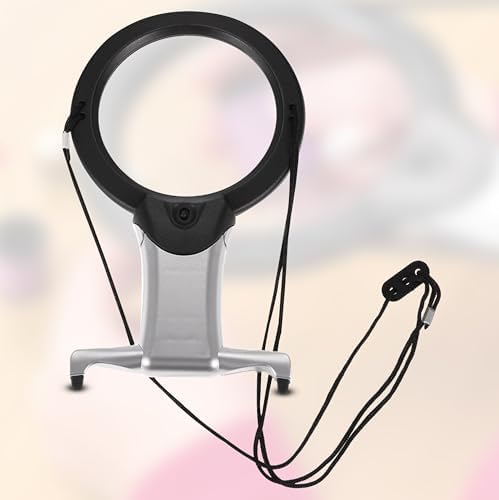 Lupa de Mano ARSUK con Luz, Lente 2X y Aumento 6X, Lupa LED Colgante para Personas Mayores, Costura, Lectura y Manualidades - imagen 2