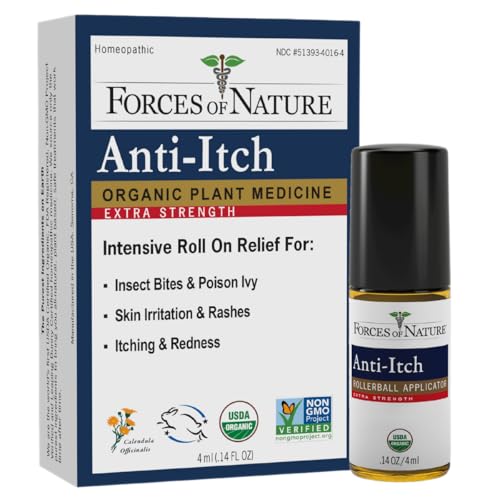 FORCES OF NATURE Roll-On Orgánico Extra Fuerte para Picazón, 0.14 Oz - imagen 1