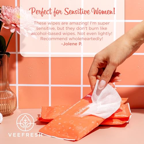 Toallitas VeeFresh VeeWipes ACV (10 piezas) - Toallitas Infundidas con Vinagre de Manzana para Vees Sensibles - pH Balanceado, Sin Alcohol y - imagen 4