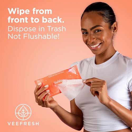 Toallitas VeeFresh VeeWipes ACV (10 piezas) - Toallitas Infundidas con Vinagre de Manzana para Vees Sensibles - pH Balanceado, Sin Alcohol y - imagen 7
