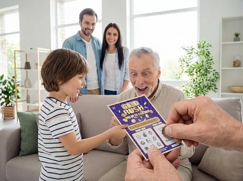 Boletos de rascar de lotería falsos UreverFins 8 para anuncio de embarazo, idea genial para revelar el embarazo, perfecto para compartir con abuelos, - imagen 2