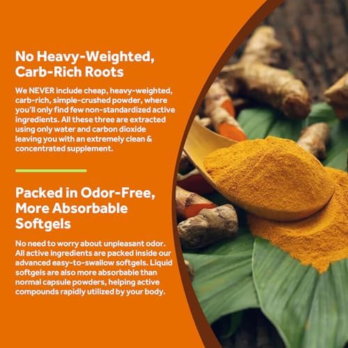 Softgels de Cúrcuma 750mg con Extracto de Jengibre y Pimienta Negra para Antioxidantes, Movilidad y Flexibilidad, 90 Cápsulas de Doctor's Recipes - imagen 6