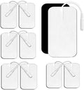 Parches Electrodos para Unidad TENS, 10 PZS 2x 3.5 Autoadhesivos Reemplazo con Conector 2.0mm para Masajeador TENS, Reutilizables y Sin Látex - imagen 1