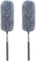 Paquete de 2 Plumones de Microfibra para Limpiar, Plumones Pequeños con Cabezal de Microfibra, Mango Extensible, Lavables a Mano, Suministros de - imagen 1