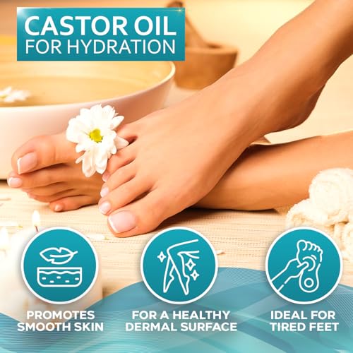 Spray de Magnesio para Pies con Aceite de Ricino - Aplicación Tópica para Mujeres, Hombres, Niños y Adultos - Fuerza Extra con Cloruro de Magnesio - imagen 3