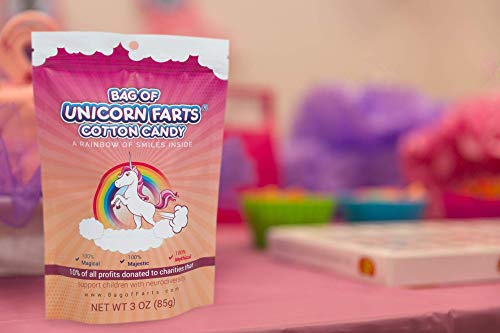 Bolsa de Algodón de Azúcar de Fart Unicornio Sabor Fresa, 1 paquete / 85 gramos - imagen 4