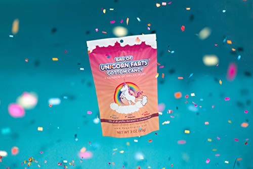 Bolsa de Algodón de Azúcar de Fart Unicornio Sabor Fresa, 1 paquete / 85 gramos - imagen 5