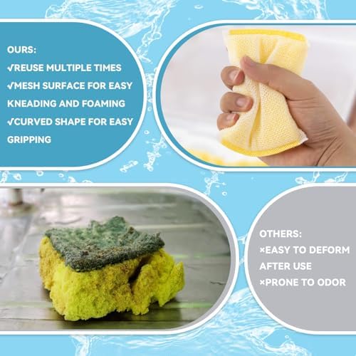 Esponjas de Limpieza MAQIHAN - Paquete de 6 Esponjas para Fregar, Multiusos para Cocina y Hogar, Ideal para Estufas, Platos, Ollas y Más - imagen 5