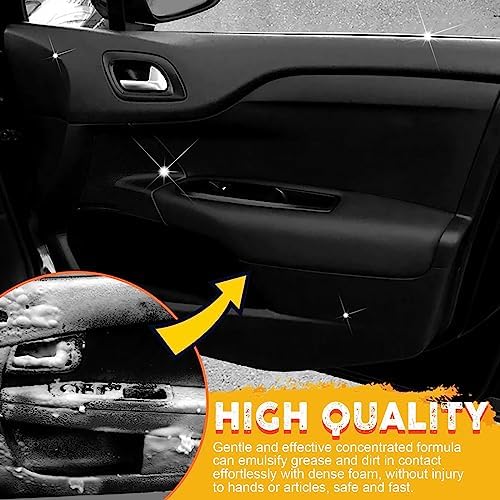 QUAAM 2PCS Limpiador de Espuma, Limpiador Multiusos, Ideal para Auto y Cuero, 100ml cada uno - imagen 5