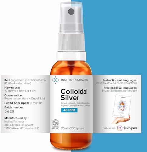 Spray de Plata Coloidal Premium 40 PPM 1 oz ● 100% Natural ● Ebook Inc. ● Alta Concentración, Partículas Más Pequeñas = Mejores Resultados ● - imagen 2