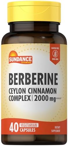 Sundance Berberina con Canela de Ceilán | 40 Cápsulas | Suplemento Vegetariano, No Transgénico y Libre de Gluten - imagen 1