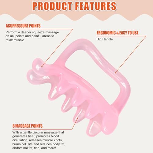 Herramienta de Masaje Fascia Grande – Masajeador de Tejido Profundo para Liberación Miofascial y Celulitis, Terapia de Puntos Gatillo para Drenaje - imagen 5