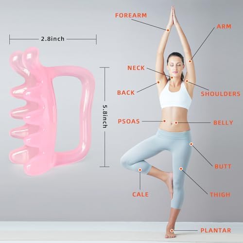 Herramienta de Masaje Fascia Grande – Masajeador de Tejido Profundo para Liberación Miofascial y Celulitis, Terapia de Puntos Gatillo para Drenaje - imagen 7