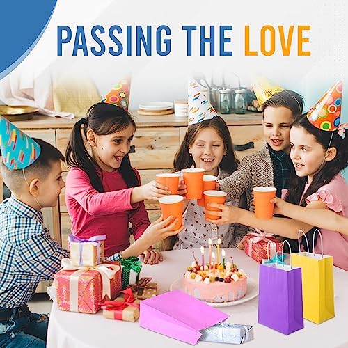 Bolsas de Regalo Pequeñas BYBAXX de 16 Piezas con Asa en 8 Colores Vibrantes, Tamaño 8.3x6.29x3.1”, Ideales para Fiestas de Cumpleaños, Bodas y Baby - imagen 6
