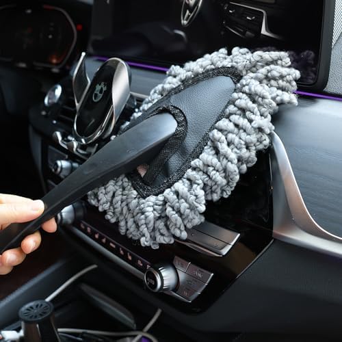 Juego de 2 Pinceles de Microfibra Súper Suaves para Limpiar, Cepillo para Tablero de Auto, Herramientas de Limpieza para Hogar y Cocina - imagen 4