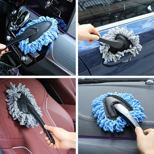 Juego de 2 Pinceles de Microfibra Súper Suaves para Limpiar, Cepillo para Tablero de Auto, Herramientas de Limpieza para Hogar y Cocina - imagen 6
