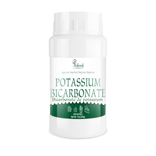 Bicarbonato de Potasio 11oz, 100% Puro - Suplemento Mineral Alimentario para Plantas, Pasteles, Vino, Leudante Natural, Libre de Gluten | Apto para - imagen 1