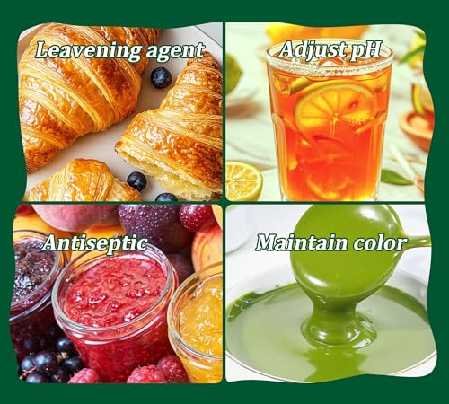 Bicarbonato de Potasio 11oz, 100% Puro - Suplemento Mineral Alimentario para Plantas, Pasteles, Vino, Leudante Natural, Libre de Gluten | Apto para - imagen 2