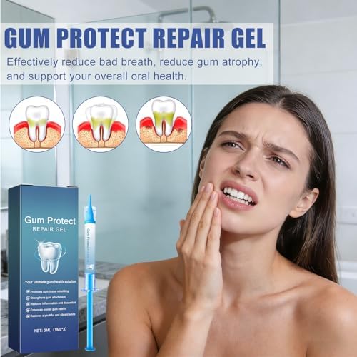 Gel Dental Protect Gum, Solución Profesional para la Salud de las Encías, Gel Reparador, Pasta Sabor Menta, Mejora la Salud General de las Encías - imagen 2