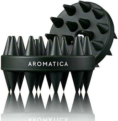 Cepillo de Doble Cara para Cuidado del Cuero Cabelludo AROMATICA - Masajeador de Silicona para Crecimiento del Cabello, Exfoliador y Limpiador - imagen 1