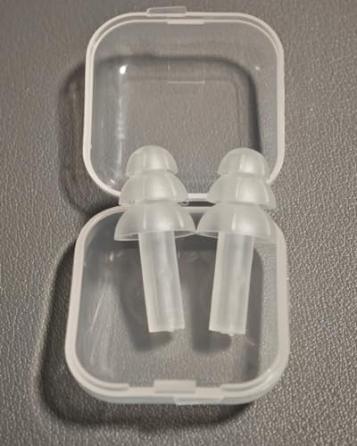 10 Pares de Tapones para Oídos Canceladores de Ruido, Silicona Suave Premium, Reutilizables, Impermeables, Hipoalergénicos, Reducción de Ruido para - imagen 3