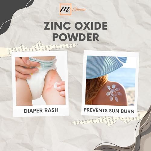 mGanna Polvo de Óxido de Zinc 100% Natural | Partículas No Nano Sin Recubrimiento 0.5 LBS / 227 G - imagen 7