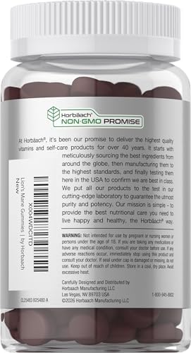 Suplemento de Melena de León Horbaach | 60 Gominolas | Complejo de Hongos 10 en 1 | Con Cola de Pavo, Reishi, Cordyceps, Chaga, Maitake y Shiitake | - imagen 3